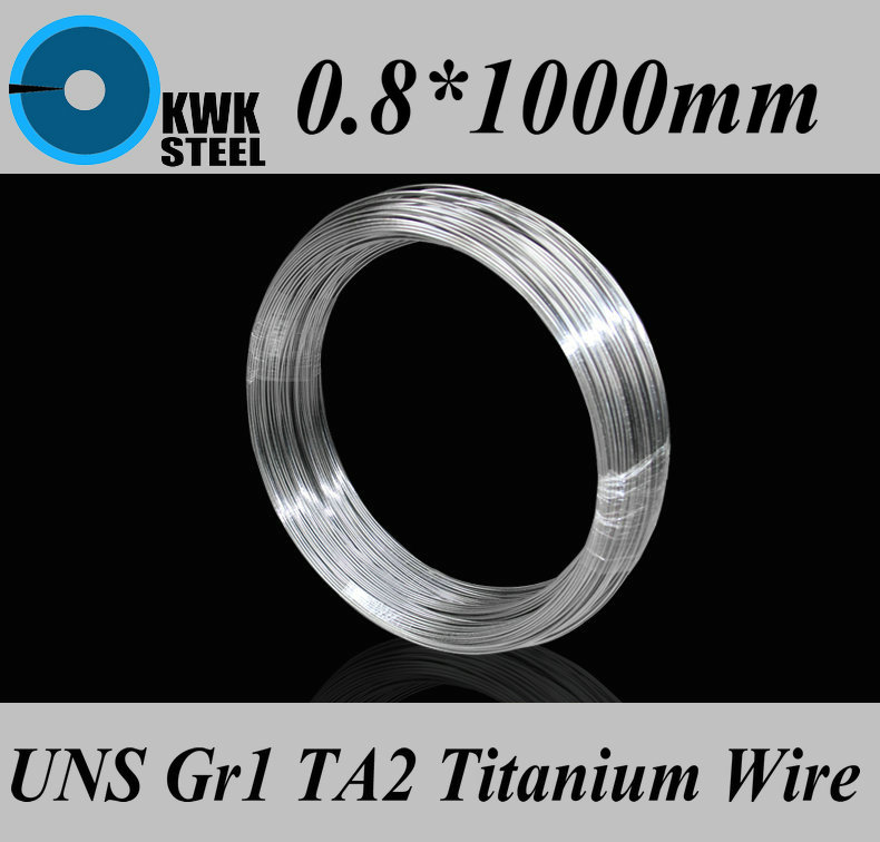 0.8 * 1000mm ƼŸ ö UNS Gr1 TA2  ƼŸ Ti ö  Ǵ DIY /0.8*1000mm Titanium Wire UNS Gr1 TA2 Pure Titanium Ti Wire Industry or DIY Material